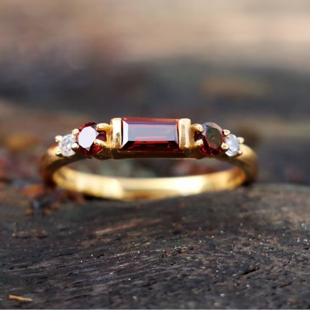 Red Gemstone Ring #2346